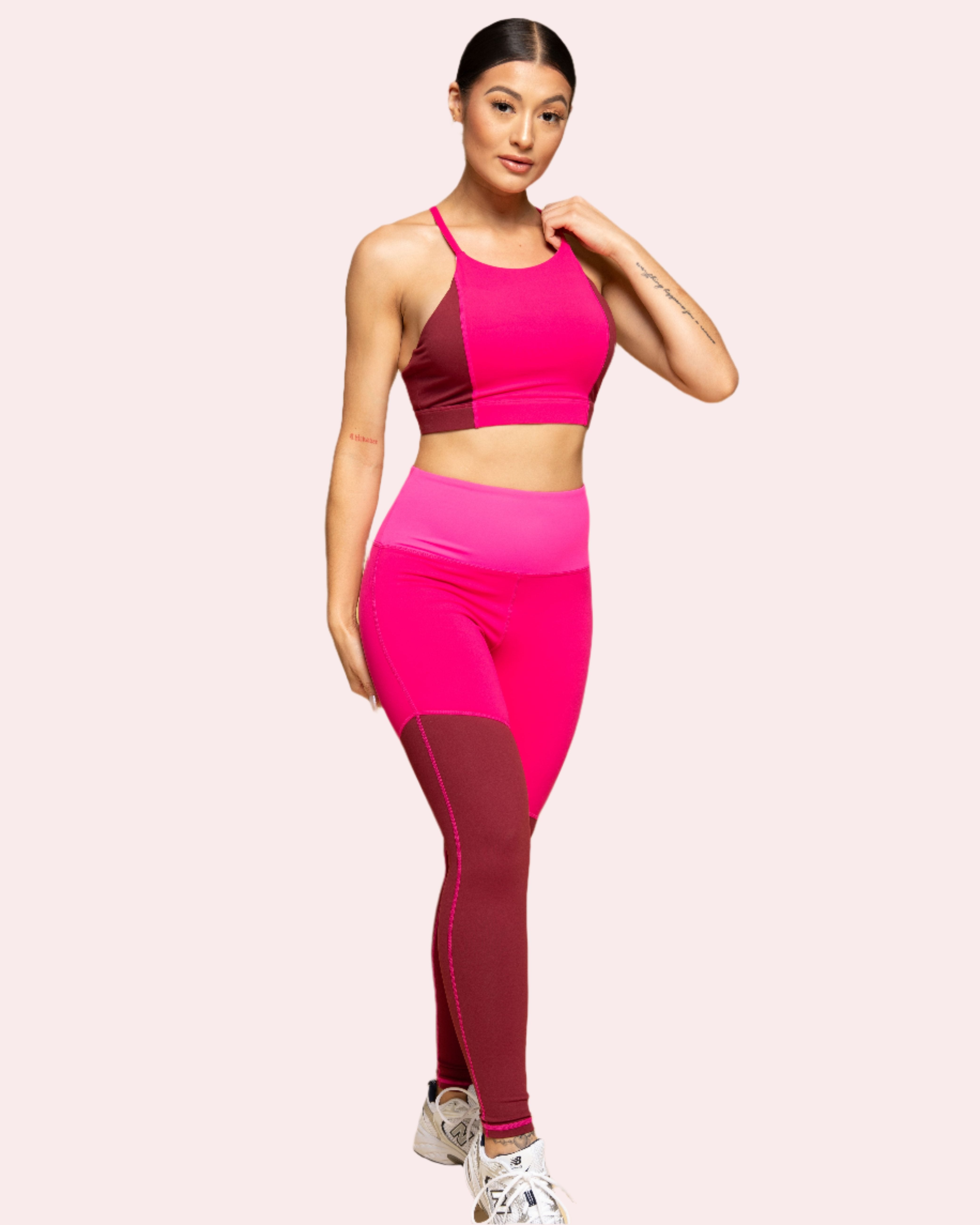 Sky Women High Waist Workout Pants - Pink