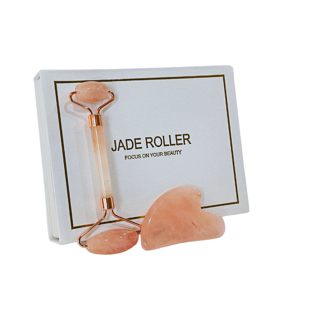 GF Rose Quartz Roller & Gua Sha Stone