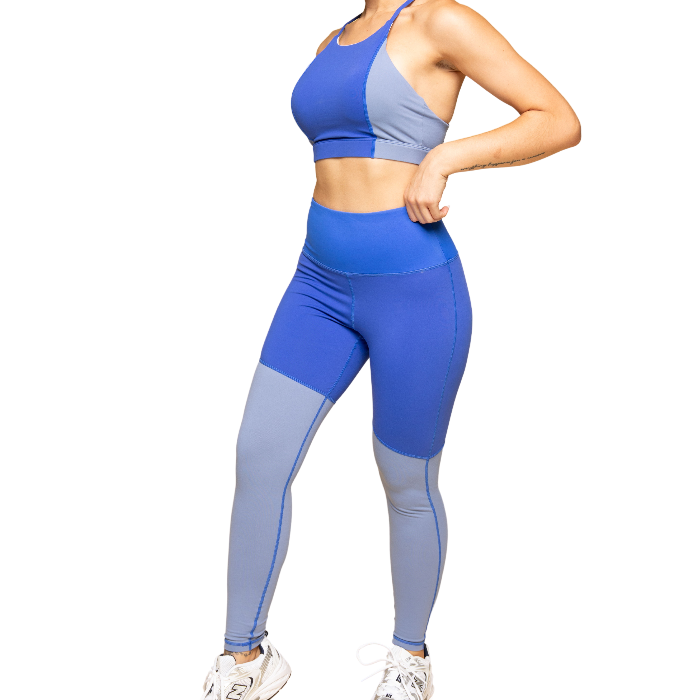 Sky Women Leggings -Blue