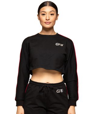 AG Women Long Sleeve Crop Tops Fall Cropped T-shirt