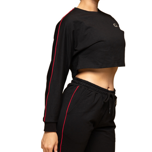 AG Women Long Sleeve Crop Tops Fall Cropped T-shirt